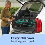 Medline Steel Foldable Adult Transport Rollator Mobility Walker with 6â Wheels, Green by Medline Industries Healthcare