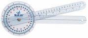 Blue Jay âTake a Range Checkâ Clear Plastic Goniometer - 360 Deg, 12 in. Goniometer, Physical Therapy Goniometer with ISO Accuracy, Linear Moving Arm, Clear Gauging Angle. Physical Therapy Aids from Complete Medical Manufacturing Group