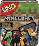 âUNO Minecraft Card Game in Storage Tin, Video Game-Themed Deck & Special Rule, Gift for Kid, Adult & Family Game Nights, Ages 7 Years Old & Up from Mattel