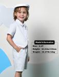 A&J DESIGN Baptism Outfits for Boys Christening Clothing Baby White Suit Set with Hat 18-24 Months from 