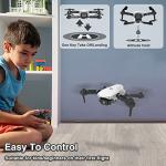 le-idea Mini Drone with Camera, 2 Cameras IDEA10 FPV Drones 720P HD, Foldable RC Quadcopters with Optical Flow Positioning for Beginners, 3D Flips, 2 Batteries by le-idea