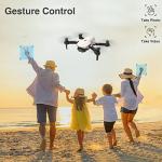 le-idea Mini Drone with Camera, 2 Cameras IDEA10 FPV Drones 720P HD, Foldable RC Quadcopters with Optical Flow Positioning for Beginners, 3D Flips, 2 Batteries by le-idea