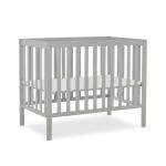 Dream On Me, Edgewood 4-in-1 Convertible Mini Crib, Cool Grey , 40x25x33 Inch (Pack of 1) by Dream On Me