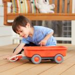 Green Toys Wagon, Orange CB - Pretend Play, Motor Skills, Kids Outdoor Toy Vehicle. No BPA, phthalates, PVC. Dishwasher Safe, Recycled Plastic, Made in USA. by Green Toys