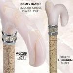 Creme Pearlz Adjustable Cane by Royal Canes