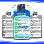 Blue Video Game Controller Pinata (Small Stick Included) 17.5âx11âx 5â Perfect for Birthday Gamer Parties, Party Decor, Gaming theme parties and other Decorations- By Jergrim from G&Co.