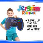 Blue Video Game Controller Pinata (Small Stick Included) 17.5âx11âx 5â Perfect for Birthday Gamer Parties, Party Decor, Gaming theme parties and other Decorations- By Jergrim from G&Co.