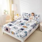 Boys Game Fitted Sheet Gamepad Printed Bedding Set for Kids Teens Videogame Controller Fitted Bed Sheet Gaming Console Bedding Decor Set Twin Size 1 Fitted Sheet with 1 Pillow Case(No Top Sheet) from Erosebridal