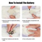 Interactive Plush Toys, Smalody Novelty Sound Control Electronic Cat Electronic Pets Robot Cat Gift for Children (White) by Smalody