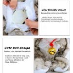 Interactive Plush Toys, Smalody Novelty Sound Control Electronic Cat Electronic Pets Robot Cat Gift for Children (White) by Smalody