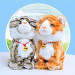 Interactive Plush Toys, Smalody Novelty Sound Control Electronic Cat Electronic Pets Robot Cat Gift for Children (White) by Smalody