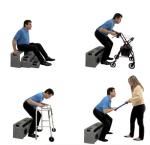ResQUp Self-Help Senior Lift | Get Up from Floor | Lightweight Strong Portable Easy to Use and Store | No Assembly No Slings No Pumping (Graystone) by Safe Patient Solutions