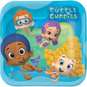 Bubbly-rrific Bubble Guppies Square Birthday Party Paper Plates Disposable Tableware and Dishware, 9", Pack of 8. from American Greetings- Toys