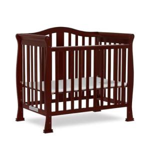 Dream On Me Addison 4-in-1 Convertible Mini Crib in Espresso, Greenguard Gold Certified from DREAS
