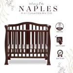 Dream On Me Addison 4-in-1 Convertible Mini Crib in Espresso, Greenguard Gold Certified from DREAS