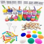 Guaishou DIY Sand Art and Crafts Kit Wishing Bottles Colorful Sands Beach Sea Shells Message Paper from Guaishou