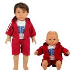 BARWA Boy Doll Clothes 6 Sets Boy Doll Clothes Daily Casual Clothes Outfits Compatible for 14 to 16 Inch Baby Doll and 18 Inch Boy Dolls from Barwa