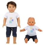 BARWA Boy Doll Clothes 6 Sets Boy Doll Clothes Daily Casual Clothes Outfits Compatible for 14 to 16 Inch Baby Doll and 18 Inch Boy Dolls from Barwa