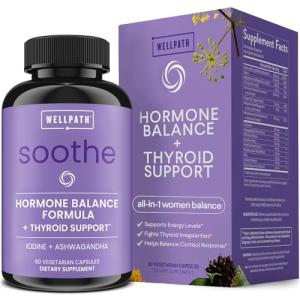 Soothe Thyroid Support and Adrenal Support Supplement - 2 in 1 Natural Formula to Support Energy, Metabolism, Adrenal Fatigue Response, Stress Response, and Cortisol Balance by WellPath Solutions