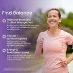 Soothe Thyroid Support and Adrenal Support Supplement - 2 in 1 Natural Formula to Support Energy, Metabolism, Adrenal Fatigue Response, Stress Response, and Cortisol Balance by WellPath Solutions