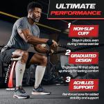 Rymora Leg Compression Sleeve, Calf Support Sleeves Legs Pain Relief for Men and Women, Comfortable and Secure Footless Socks for Fitness, Running, and Shin Splints â White, X-Large (One Pair) by Rymora