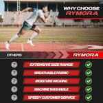 Rymora Leg Compression Sleeve, Calf Support Sleeves Legs Pain Relief for Men and Women, Comfortable and Secure Footless Socks for Fitness, Running, and Shin Splints â White, X-Large (One Pair) by Rymora