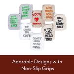 Baby Gift Set Socks - Unique Baby Shower Registry or Newborn Present | Twinkletoes by Mommachi Cute Fun Quotes for boys & girls 4 Pairs 0-12 Months from Mommachi Australia