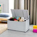 Melissa & Doug Wooden Toy Chest - Gray Furniture for Playroom by Melissa & Doug