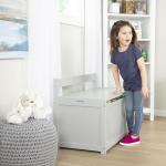 Melissa & Doug Wooden Toy Chest - Gray Furniture for Playroom by Melissa & Doug