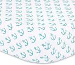 The Peanutshell Nautical Crib Bedding Set for Baby Boys or Girls | 3 Piece Unisex Nursery Set | Crib Quilt, Crib Sheet, Crib Skirt Included from Farallon Brands