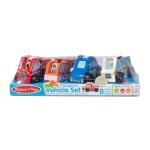 Melissa & Doug Emergency Vehicle Wooden Play Set With 4 Vehicles, 4 Play Figures by Melissa and Doug
