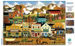 Buffalo Games - Charles Wysocki - Pete's Gambling Hall - 500 Piece Jigsaw Puzzle by Buffalo Games