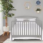 Dream On Me Eden 5-in-1 Convertible Full Panel Crib in Pebble Grey by AmazonUs/DREAY