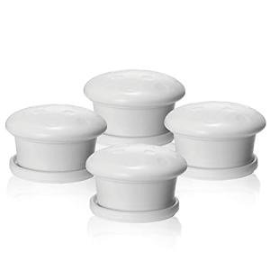 Baby Proofing Magnetic Cabinet Locks Child Proof Extra Magnet (4 Pack) Universal Replacement Keys for Magnetic Locking System - Baby Safety Latch for Drawers and Cabinet - 4 Key Holders Included by AILUOQI