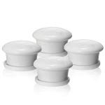 Baby Proofing Magnetic Cabinet Locks Child Proof Extra Magnet (4 Pack) Universal Replacement Keys for Magnetic Locking System - Baby Safety Latch for Drawers and Cabinet - 4 Key Holders Included by AILUOQI