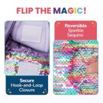 Little Jupiter Plush Pet Set - Unicorn Toys - Unicorn Gift for Girls - Stuffed Animal for Kids - Plushie - Plush Toy - w/ Reversible Sequins & Charm (Purple Rainbow Unicorn) Age 4 - 5 - 6 - 7 yrs by Little Jupiter