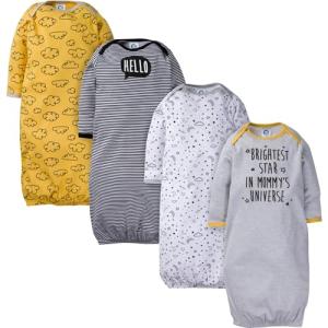 Gerber Baby 4-Pack Gown, star, 0-6 Months from GERLO