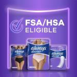 Always Discreet, Incontinence & Postpartum Underwear for Women, Maximum, Large, 17 Count by AmazonUs/PRFZ7