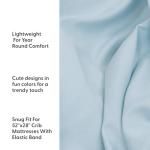 The Peanutshell Dinosaur Fitted Crib Sheet Set | 4 Pack in Blue & Grey by Farallon Brands