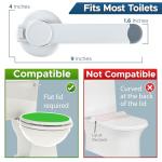 Baby Toilet Lock (2 Pack) Ideal Baby Proof Toilet Lid Lock with Arm â No Tools Needed Easy Installation with 3M Adhesive â Top Safety Toilet Seat Lock â Fits Most Toilets â White from Wappa
