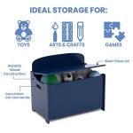 Delta Children MySize Deluxe Toy Box, Deep Blue by AmazonUs/DEMQX