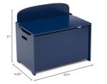 Delta Children MySize Deluxe Toy Box, Deep Blue by AmazonUs/DEMQX