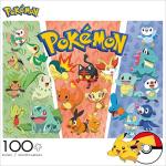 Buffalo Games - Pokemon - Partners: Grass, Fire, Water - 100 Piece Jigsaw Puzzle by Buffalo Games