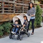 Baby Trend Sit N' Stand Compact Easy Fold Unisex Toddler Baby Double Tandem Stroller Convertible Travel System for Newborns and Toddlers, Modern Khaki from Baby Trend