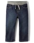 The Children's Place Boys' Baby and Toddler Pull On Straight Jeans, Liberty Blue, 18-24 Months by The Children's Place Children's Apparel