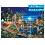 Buffalo Games - Days to Remember - Autumn Memories - 500 Piece Jigsaw Puzzle , Blue,red, Brown , 21.25"L X 15"W from Buffalo Games