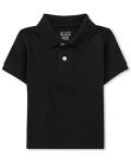 The Children's Place Baby Boys and Toddler Boys Short Sleeve Pique Polo, Black, 5T by The Children's Place Children's Apparel