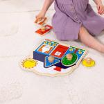 Melissa & Doug First Shapes Jumbo Knob Wooden Puzzle by Melissa and Doug