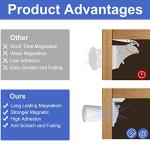 Baby Proofing Magnetic Cabinet Locks, Child Proof Safety Latches for Drawer Cupboard Kitchen Bedroom, Adhesive or Screw Two Installation Methods (16 Locks & 3 Keys) by 