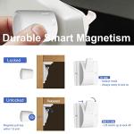 Baby Proofing Magnetic Cabinet Locks, Child Proof Safety Latches for Drawer Cupboard Kitchen Bedroom, Adhesive or Screw Two Installation Methods (16 Locks & 3 Keys) by 